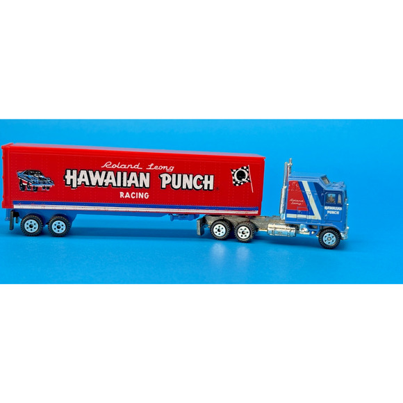 Vintage Road Champs HO 1/87 Die cast HAWAIIAN Punch Racing Semi Truck Trailer - Picture 14 of 14